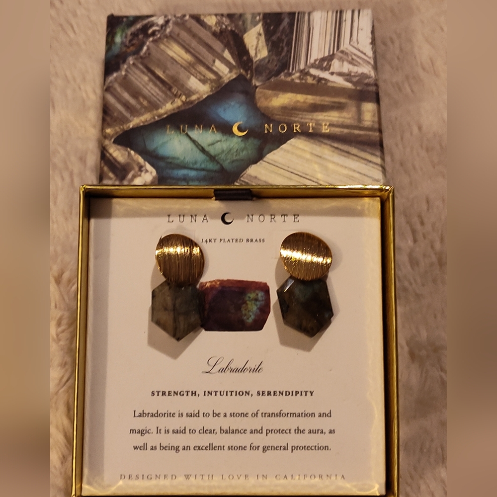 NEW! Luna Norte Earrings (Labradorite)